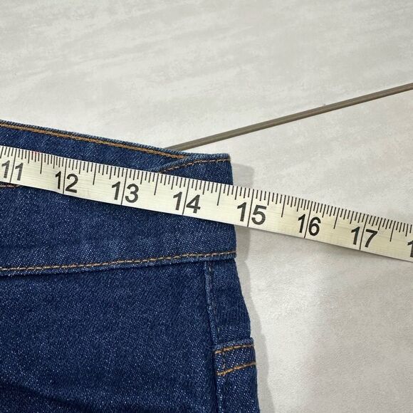 Swedish Hasbeens Short Slim Leg Dark Denim Jeans​ - Picture 5 of 11